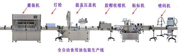 定量准 灌装速度快 沈阳食用油全自动包装流水线