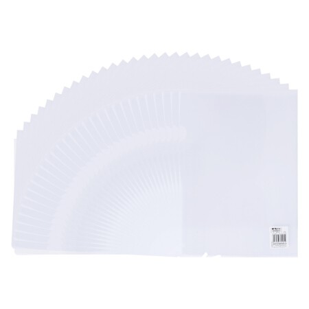 晨光（M&G）ADM94515 A4单片夹文件夹文件套资料夹30个装 白色