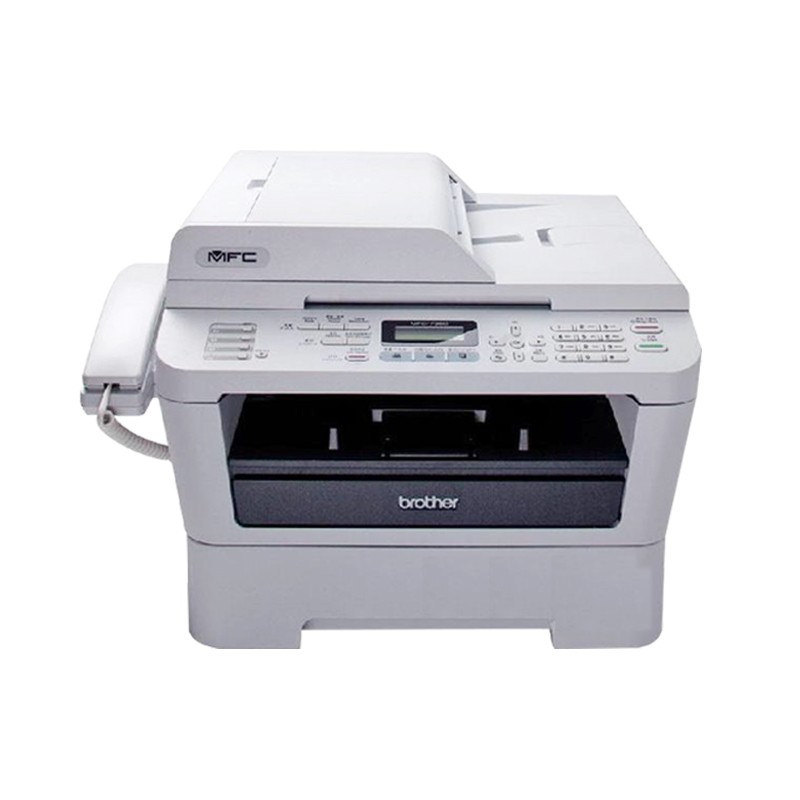 兄弟（brother）黑白平板式激光多功能一体机（带话筒） MFC-7360 A4幅面 打印/复印/传真/扫描（带话筒，自动进稿器）1年保修