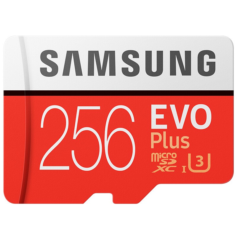 三星（SAMSUNG） MB-MC256G EVO PLUS系列 TF卡 256G Class10 读速100MBS 写速90MBS 红白