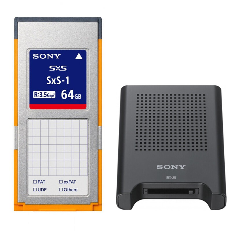 索尼(SONY) 存储套装 索尼内存卡SXS 64G+索尼SBAC-US30读卡器 黑色