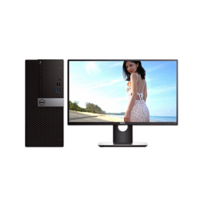 戴尔（DELL）台式计算机（OptiPlex 3060）（Tower 230657）（I3-8100/4GB/1TB+128G SSD/DVDRW/E2216H 21.5寸/中标麒麟V7.0/3年）