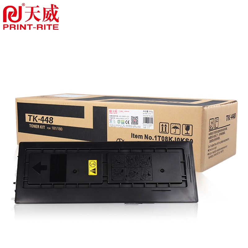 天威 TK-448 适用于KYOCERA-KM180-TK448-BK-300G-复粉粉盒带芯片 黑色 Kyocera/京瓷 KM 180 181和TASKalfa 180 181 TFK609B1LJ