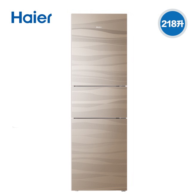 海尔（Haier）BCD-218WDGS  218升三开门冷冻冰箱 金色 一年保修