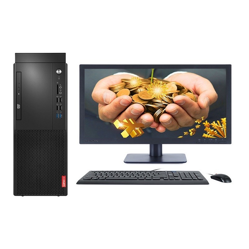 联想(Lenovo) 台式电脑 启天M420-D166 台式机 i5-8500/8G/1TB/集显/DVDRW/DOS/21.5寸显示器 三年保修