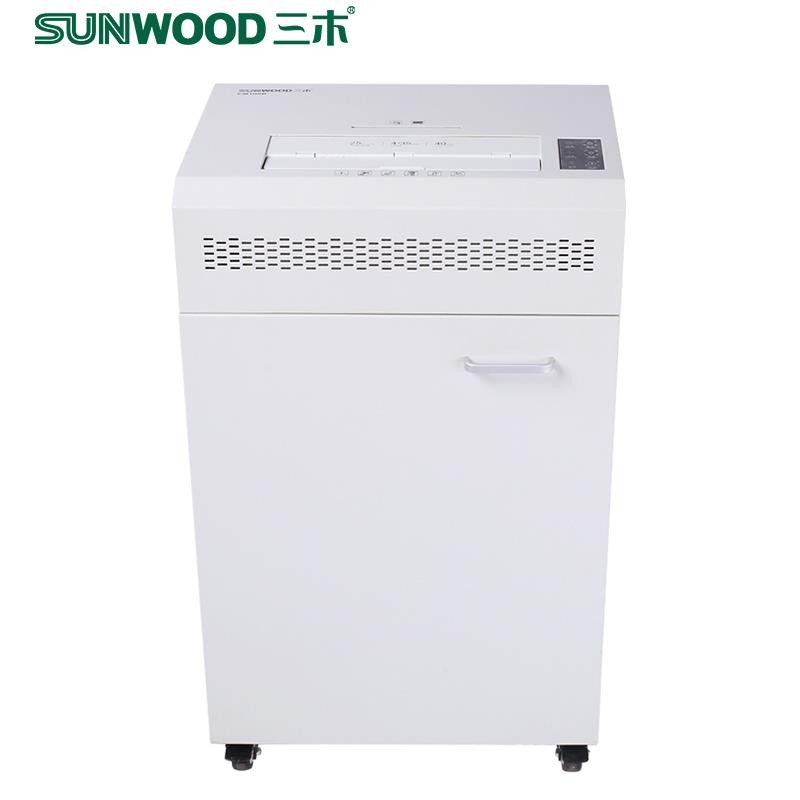 三木（SUNWOOD）CM105D 碎纸机 120分钟连续碎纸 单次入纸18张 65升纸箱容量 德国四级保密 碎状3.8x30mm条状 一年保修