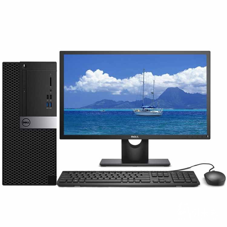 戴尔（DELL）台式电脑 OptiPlex 3060 Tower 240350 Intel奔腾G5400 3.7GHz双核/4G-DDR4/1T机械/集显/DVDRW/中标麒麟V7.0/19.5寸显示器/三年上门 黑色