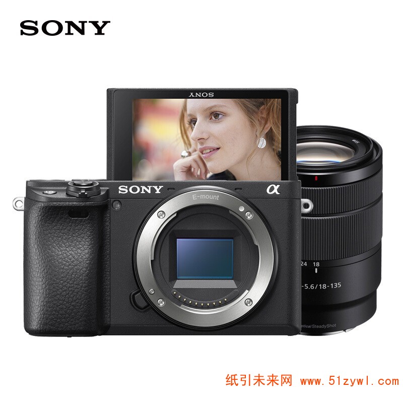 索尼(SONY) 微单数码相机 ILCE-6400M 长焦套机 约2420万像素 CMOS传感器 3英寸液晶屏 无内置存储 E 18-135mm F3.5-5.6 OSS镜头 一年保修 黑色