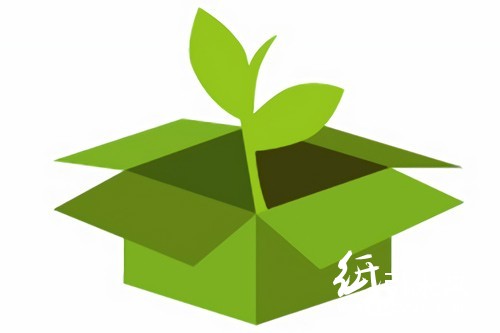 绿色环保包装背景图片