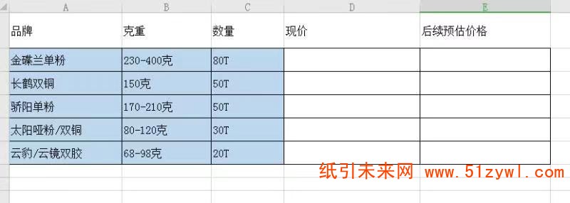 10-29 铜版纸