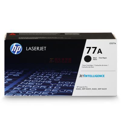 惠普（HP）CF277A 黑色硒鼓 77A系列 3100页打印量 适用机型：LaserJet Pro M305/405/MFP M329/429 单支装