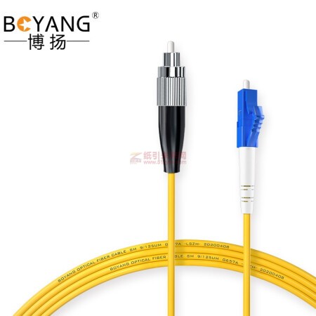 博扬 BOYANG BY-1053S 电信级单模单芯光纤跳线尾纤 10米LC-FC(UPC)Φ2.0跳纤光纤线网线 快照